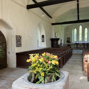 Font and view of Church 